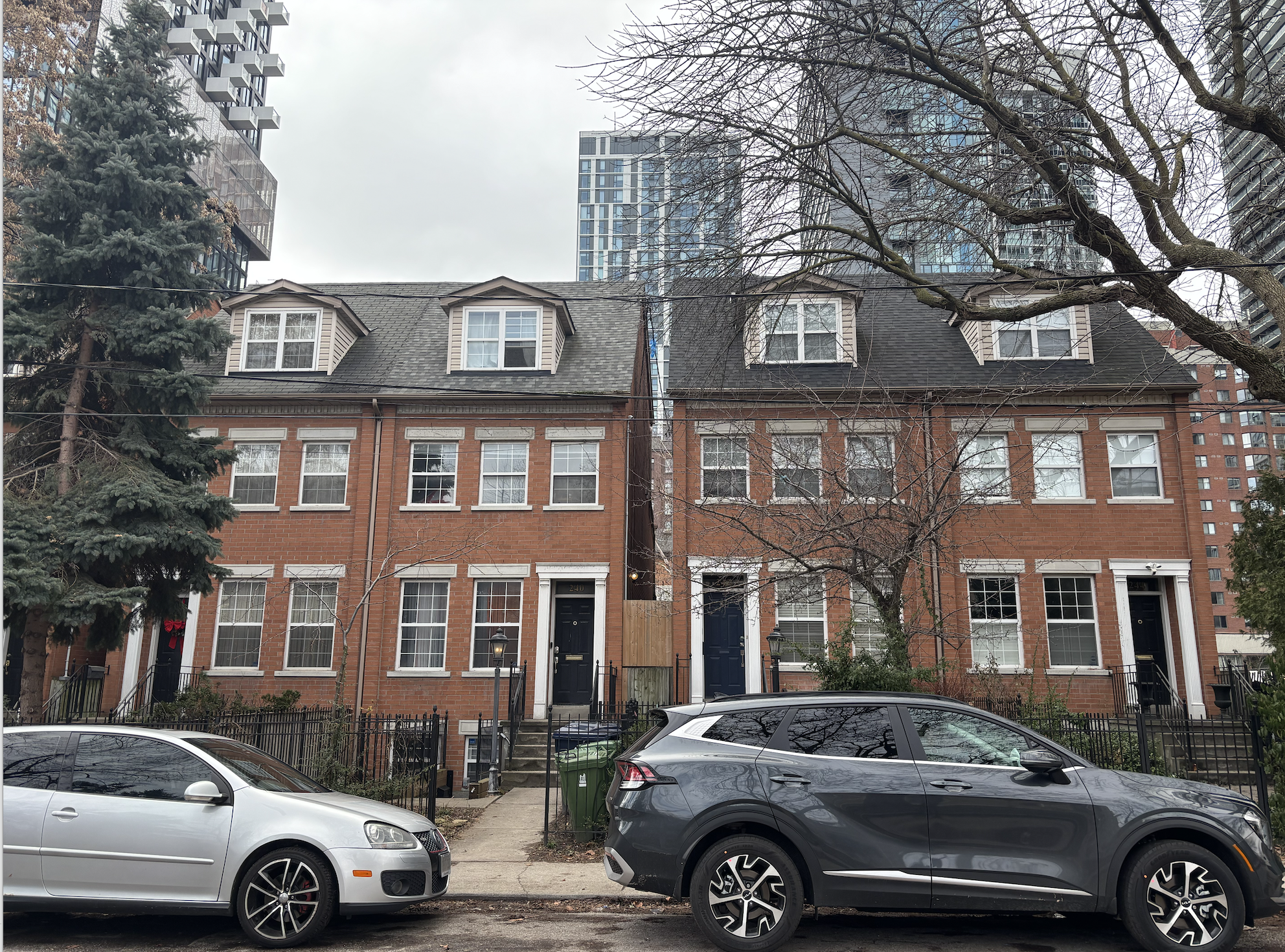 Residential buildings on George Street.